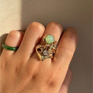 Vintage 14K Gold Diamond Ring